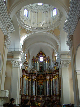 inside baroque church