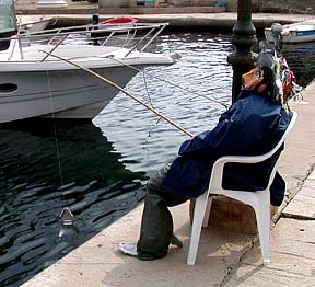 fisherman in barcaggio