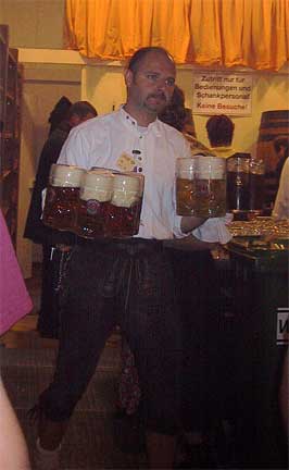 waiter with steins