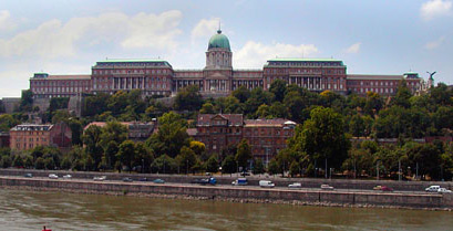 buda castle over duna