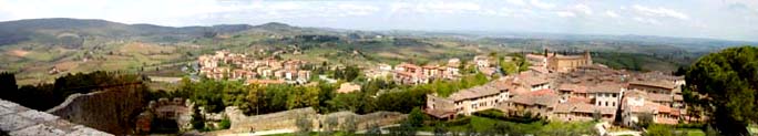 view from castle san gim