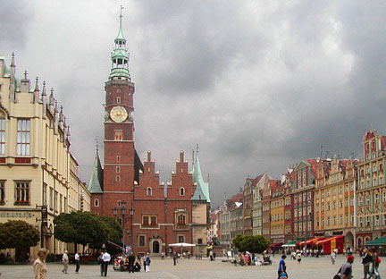 town hall and square