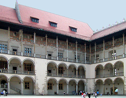castle courtyard loggia