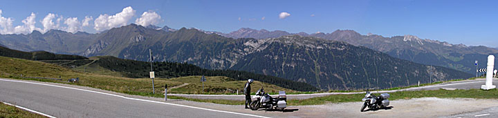 jaufen pass panorama