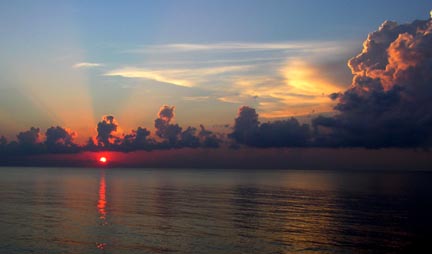 Sunset over Black Sea