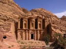 Al-Deir * The modern name of Al-Deir comes from the fact that the Nabataean structure was perhaps used by Christians in the Byzantine period.  The path up to the site a 1000 step climb and uses the original Nabataean processional way. * 576 x 431 * (129KB)