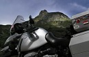 bike and cima de la sambuis * Verna's bike sitting in front of Cima de la Sambuis, just before reaching the Col du Glandon. * 432 x 281 * (57KB)