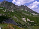 chaine de la lauziere * The Chaine de la Lauziere mountains off the D213, due south of Albertville, France.  The picture was taken just before reaching the pass (Col de la Madeleine) at 1993 meters (6539 feet). * 432 x 323 * (56KB)