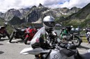 bikes at grand st bernard * Verna's bike as well as others parked at the Grand St. Bernard pass at 2188 meters. * 432 x 289 * (51KB)